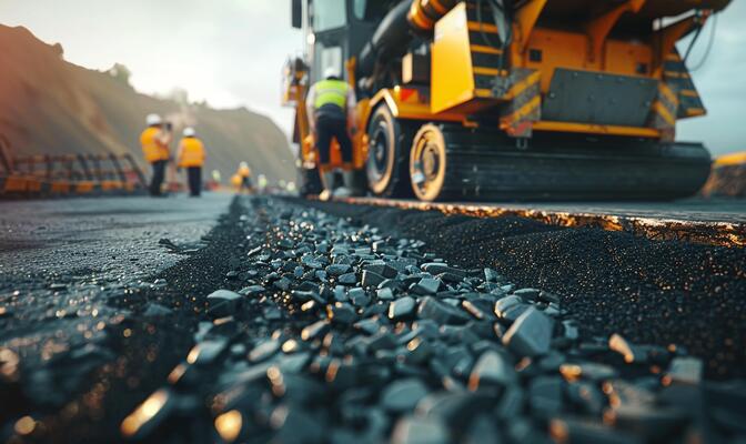 road-construction-teamwork-asphalt-laying-work-at-road-construction-sites-hot-asphalt-gravel-being-leveled-and-road-surface-repairs-by-heavy-road-construction-machineries-and-workers-photo road-construction-teamwork-asphalt-laying-work-at-road-construction-sites-hot-asphalt-gravel-being-leveled-and-road-surface-repairs-by-heavy-road-construction-machineries-and-workers-photo